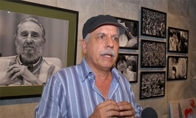 Roberto Chile, realizador cubano quien por más de 25 años registró la imagen en movimiento de Fidel Castro Ruz, líder histórico de la Revolución Cubana, y autor de la muestra audiovisual Fidel es Fidel que se exhibe en el Memorial José Martí